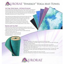 AURORAE Synergy 2in1 핫 요가 매트 논슬립 마이크로파이버 타월.. 정품보장, ONYX