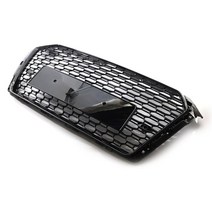 Audi A4L 2017-2019 그릴 용 자동차 프론트 센터 범퍼 블랙, 한개옵션0