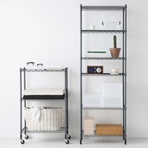 철제 선반 짐보관 다용도실 펜트리 아파트베란다 대피실 수납장 팬트리 철제렉 박세리 이케아, 6단 6001800- 다크그레이(5월말 입고)