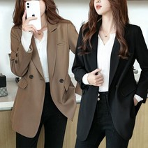 여성 오버핏 정장자켓 데일리 아우터 세미정장 빅사이즈 캐주얼 자켓 점퍼