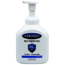 해피바스 브이프로텍트 향균 버블 핸드워시 500ml, 단품, 단품