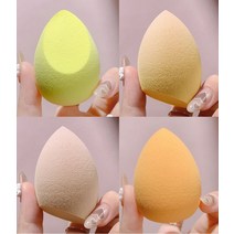 분말 스틱포장기 알약타정기 분말소분기 액상포장 원두소분4Ps 다채로운 메이크업 블렌더 스폰지 세트 소프, 02 YELLOW-no ox