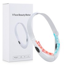 가정용고주파 얼굴리프팅기구 초음파마사지기 ems 장치 led 광자 치료 진동 슬리밍 턱, 하얀