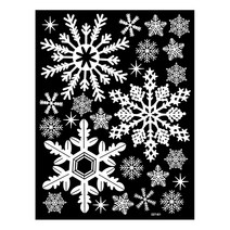 조인컴퍼니 겨울 크리스마스 스티커 시리즈4/겨울 크리스마스 스티커/국내제작스티커/유치원/어린이집/놀이방/키즈카페/창문바닥스티커/인테리어, 눈꽃_소3 GDT-812