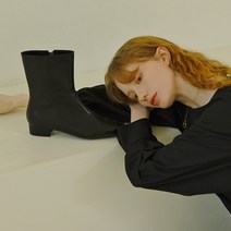FL7032 루피너스 3CM 미들부츠 미드나잇블랙