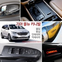JSTAR 올뉴 카니발 전용 실내 외 인테리어 카본 랩핑 필름 보호 커버 키케이스 도어커버 콘솔트레이 흠집방지 가드용품, 10_크롬 도어스트라이커 커버(4P) / 골드