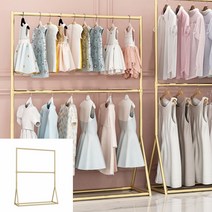 디앤씨공작소 골드 스탠드옷걸이 180X160CM 미니행거 스텐드행거 옷걸이거치대