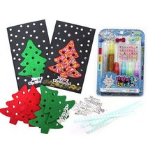 상우아트 크리스마스카드만들기 펠트트리 5인용