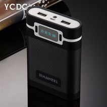 파워뱅크 DIY 5V 5600mAh 10000mAh 18650 리튬이온 배터리 케이스 충전기, 4 slot 블랙