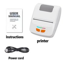 옵셋인쇄기 잉크젯마킹기 골프공 평판 프린터 미니 스티커 라벨 감열식, T230 White No Paper+영국 플러그