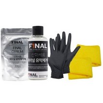 차량용 파이널 유막제거제 액상형 + 파우더 + 장갑 + 타월 2p, 2세트