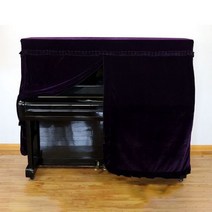 내구성 소프트 벨벳 장식 피아노 커버 Macrame 핸드 워시 실용 홈 커버 방진 보호 안티 스크래치, Purple Piano cover