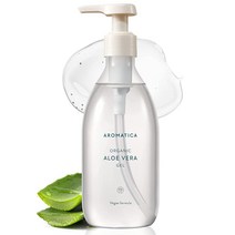 AROMATICA 유기농/수딩 알로에 베라 젤 10.1온스 / 300ml 진정 냉각 보습 비건 EWG 인증, 10.14 Fl Oz (Pack of 1)