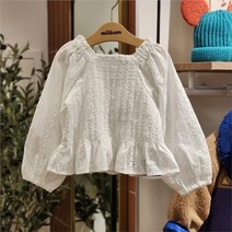 셀러허브 1 밀리밤 NC10 스모킹 아일렛 블라우스 MLBW23S80