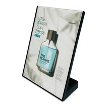 세이크린 아크릴꽂이 명함쇼케이스 메뉴판 탁상용 양면 단면, 1개, 08.CNH6285_A4 UHOO L형 블랙