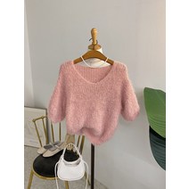 허니제이 / 릭커드 날개사 퍼프소매 반팔니트(6color)