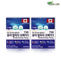 식약처 rTG 오메가3 초임계 3세대 알티지 오메가쓰리 엔초비 오일 원액 기름 고순도 흡수율높은 DHA EPA 비타민D E IFOS인증 캐나다, 2개[총2개월분], 30캡슐