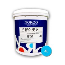 노루페인트 친환경 순앤수 젯소 4L, 백색 무광