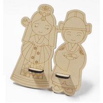 핸디몰 우드팬시 핸드폰거치대(전통복 남과여)