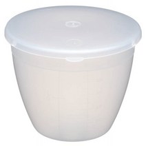 Kitchen Craft Medium-Small Plastic Pudding Basin with Lid 570 ml (1 Pint), 1