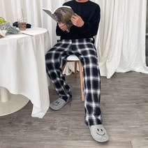 타탄체크바지 남녀공용체크바지 체크바지