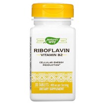 Natures Way Riboflavin Vitamin B2 400 mg 30 Tablets
