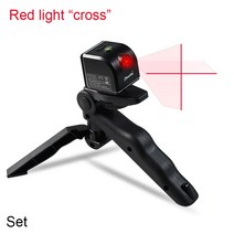 레이저레벨기 수평기 레드 라이트 빔 레벨 미니 휴대용 측정 도구 USB 충전 포트 포지셔, 04 Red Cross