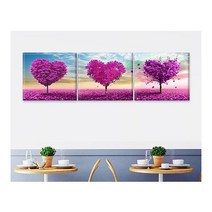 DIY 명화그리기 페인팅 사랑나무 3단세트 40X50 diy명화그리기 수채화그림 명화그리기세트 색칠 그림그리기 캐릭터 유화페인팅 아이러브페인팅 명화, 단품