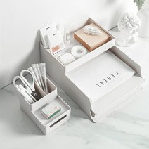 책상정리함 적층식 모듈형 데스크 오거나이저 서류 문구 정리함_[230309EA], 스몰