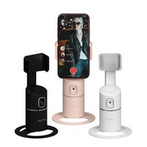 360도 오토 트레킹 팔로우캠 스마트폰 거치대 짐벌 유튜브 Ai카메라, 화이트
