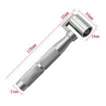 셀프리모델링 34mm 알루미늄 합금 벽지 심 롤러 도구 플랫 압력 DIY 플레이트 핸드 페인트, 01 silver, 01 silver
