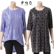 에고 주름 플리츠 5부 블라우스 EPBTS300