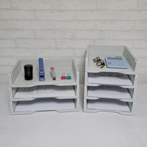 서류꽂이 정리대 문서 용지 서류 A4 파일 보관함 트레이 정리함 이면지함, 가로형