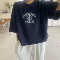 애플망고샵 여름 반팔 오버핏 유니버셜 기본 티셔츠