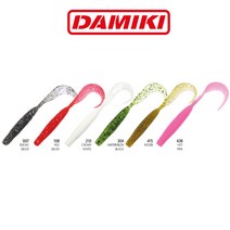 다미끼 리치테일 4인치 배스웜 우럭웜, 438(HOT PINK)