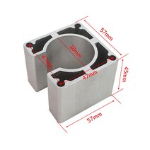 목재가공 Nema23 모터 마운트베이스 57X45mm 미니 cnc 라우터 스테퍼 브래킷, 한개옵션0