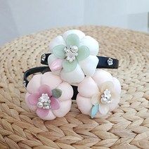 어썸한복 소품 도화꽃잎 배씨머리띠
