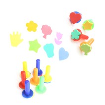 민화샵 EVA 플라스틱 막대도장 5종 긴막대 도장찍기놀이