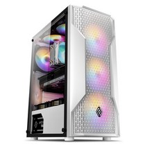 게이밍 조립 컴퓨터 데스크탑 베놈 화이트 i5-11400F 8GB SSD 240GB GT1030 윈도우10 설치, i5-11400F 8GB 240GB GT1030