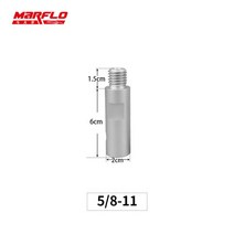 무선광택기 Marflo 알루미늄 로터리 연장 샤프트 세트 커넥터 어댑터 앵글 그라인더 폴리셔 바 커넥팅 로드 5/8-11, [01] 5-8-11-75mm