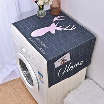 김치냉장고덮개 전자레인지 드럼 세탁기커버 녹색 잎 냉장고 천으로 단일 도어 먼지 커버 마이크로 웨이브, 07 LN43_03 M 45X130cm