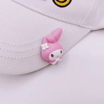 골프 캡 클립 마크 마크 볼 위치 마크 개성 작은 친칠라 마그네틱 그린 볼 마크, 스타일2+(작은핑크토끼머리)