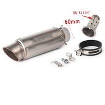 51mm 60mm 바이크 오토바이 배기 머플러 SC 레이싱 프로젝트 파이프 탄소 섬유 DB 킬러 탈출 모토 혼다 pcx msx 125 vespa gts, 04 L AK, 1개