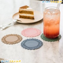 [airistore] 실리콘 유리 컵 찻잔 홀더 받침 대 티 코스터 소, 소_그레이