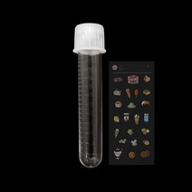 시험관 14ml 멸균 플라스틱 캡 실험관 과학 교구 tube 실험 교구 일회용 원심관 튜브, 캡 시험관 14ml 1개 ＋ 사은품 증정