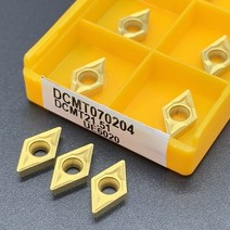 하이스강 Dcmt070204 dcmt070208 us735 ue6020 vp15tf 카바이드 인서트 cnc 선반 공구 강 및 스테인레스 스틸 선삭 공구 밀링 인서트