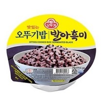 CJ 햇반 210g 24개입36개입오뚜기발아현미밥흑미밥, 오뚜기발아흑미 210g X 12개