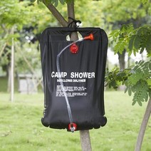 어거스트프로 야외용 캠핑 태양열 솔라 휴대용 샤워백 샤워기 20L 40L