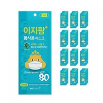 이지팜 황사 미세먼지 마스크 소형 KF80 흰색, 60개입, 1개