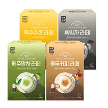 녹차원 신상라떼 4종 가져가기 흑임자라떼 율무커피라떼 제주말차라떼 옥수수콘라떼, 단품